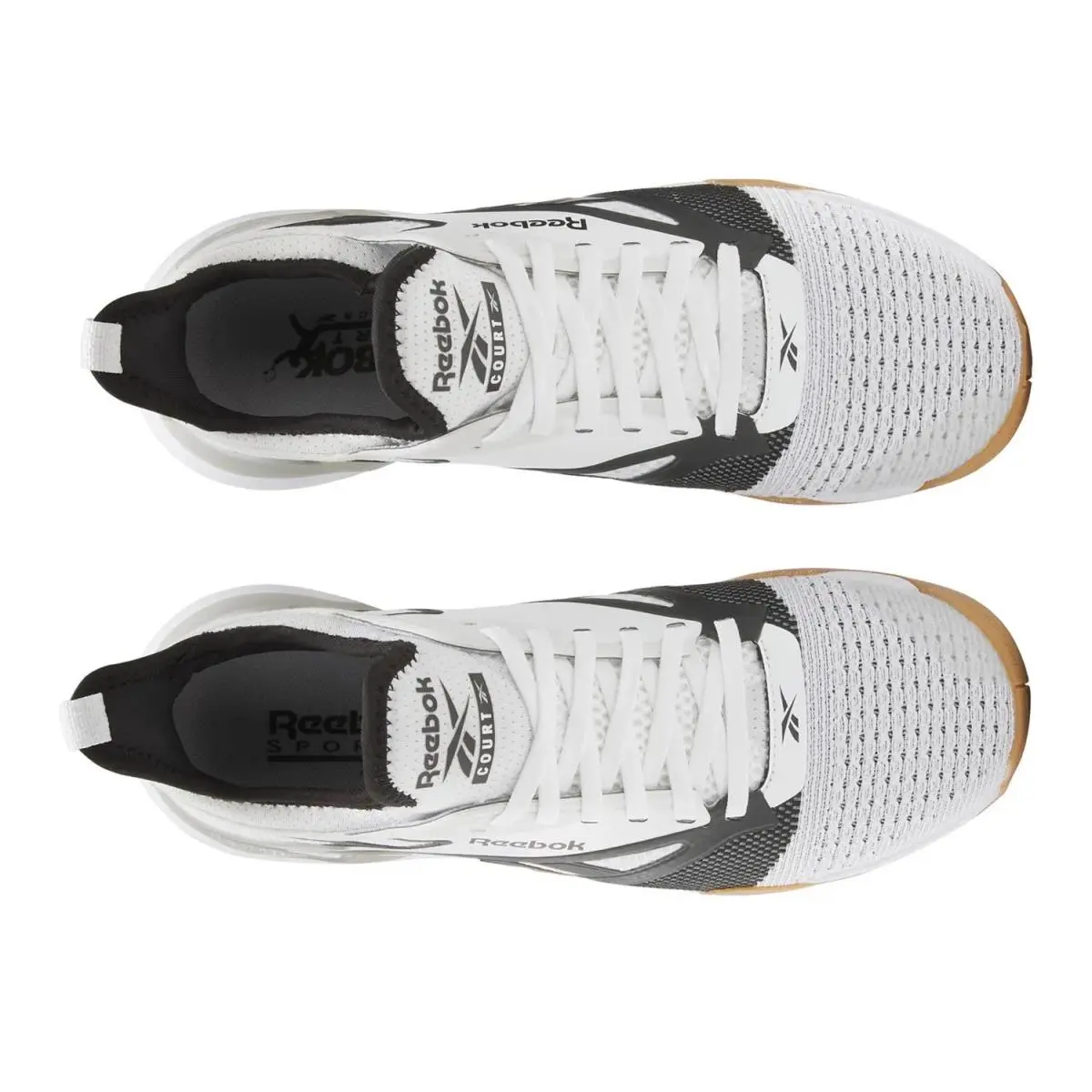 Reebok shoes - White/Dark Grey/Tan 10