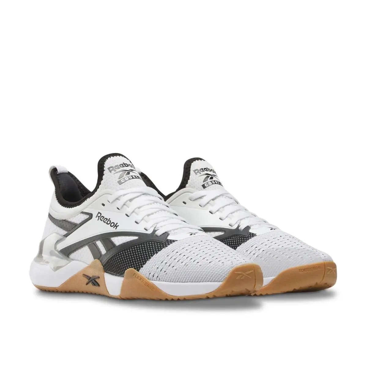 Reebok shoes - White/Dark Grey/Tan 7