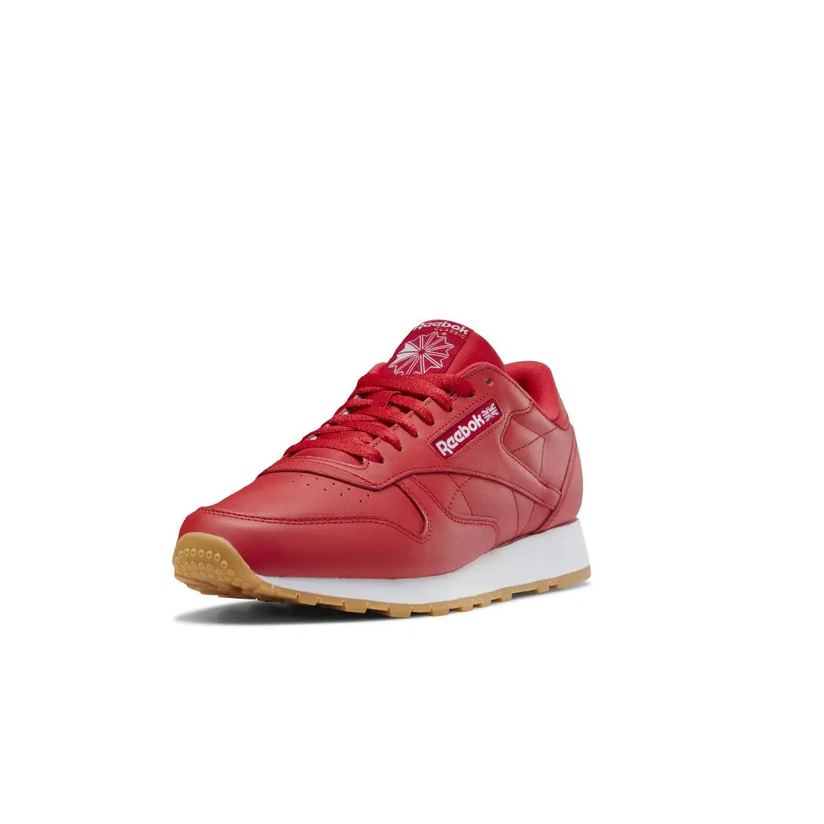 Reebok Classic Leather Sneakers For Women - Black or White Tennis - Vector Red/Ftwr White/Reebok Rubber Gum-03