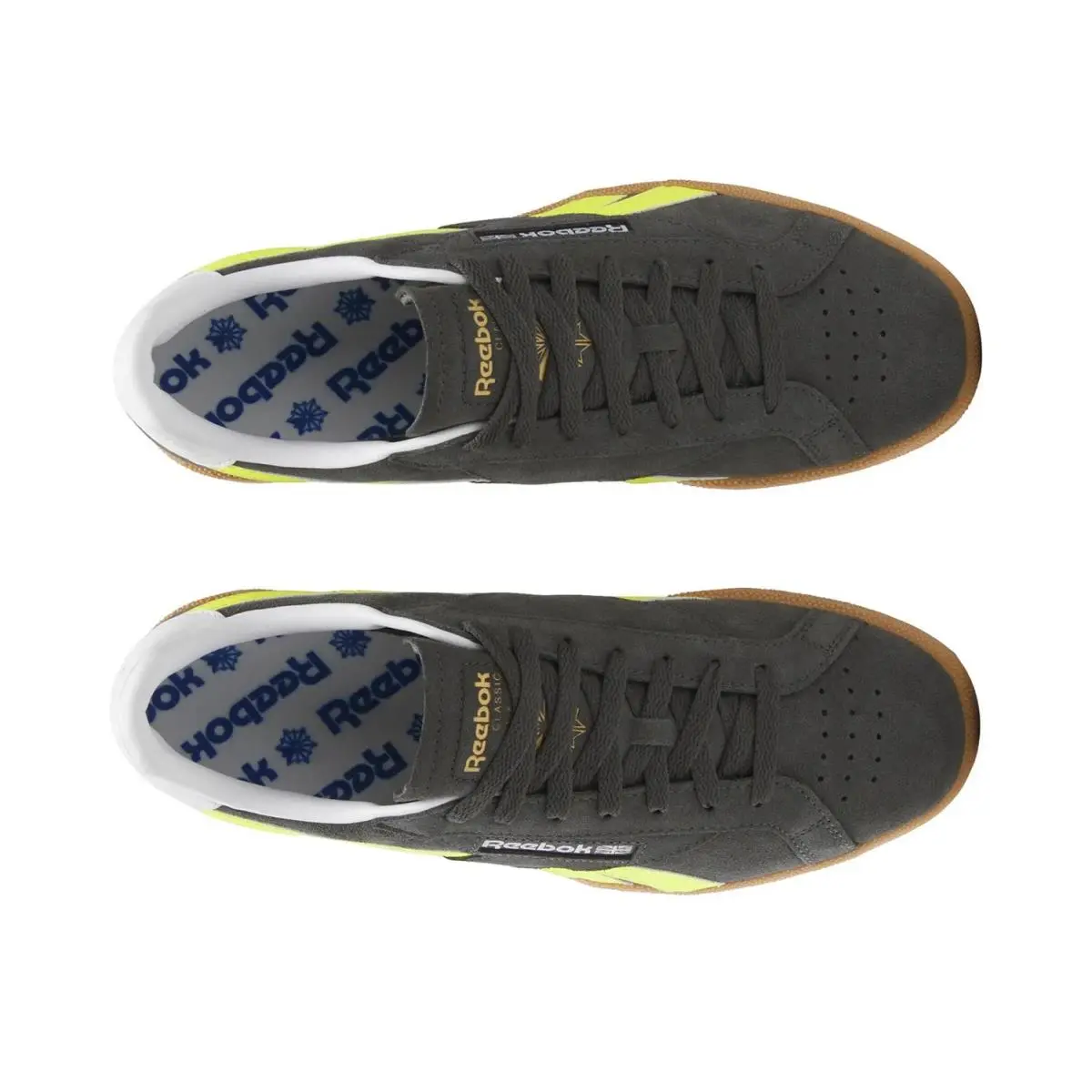 Reebok shoes - Charcoal/Yellow 3