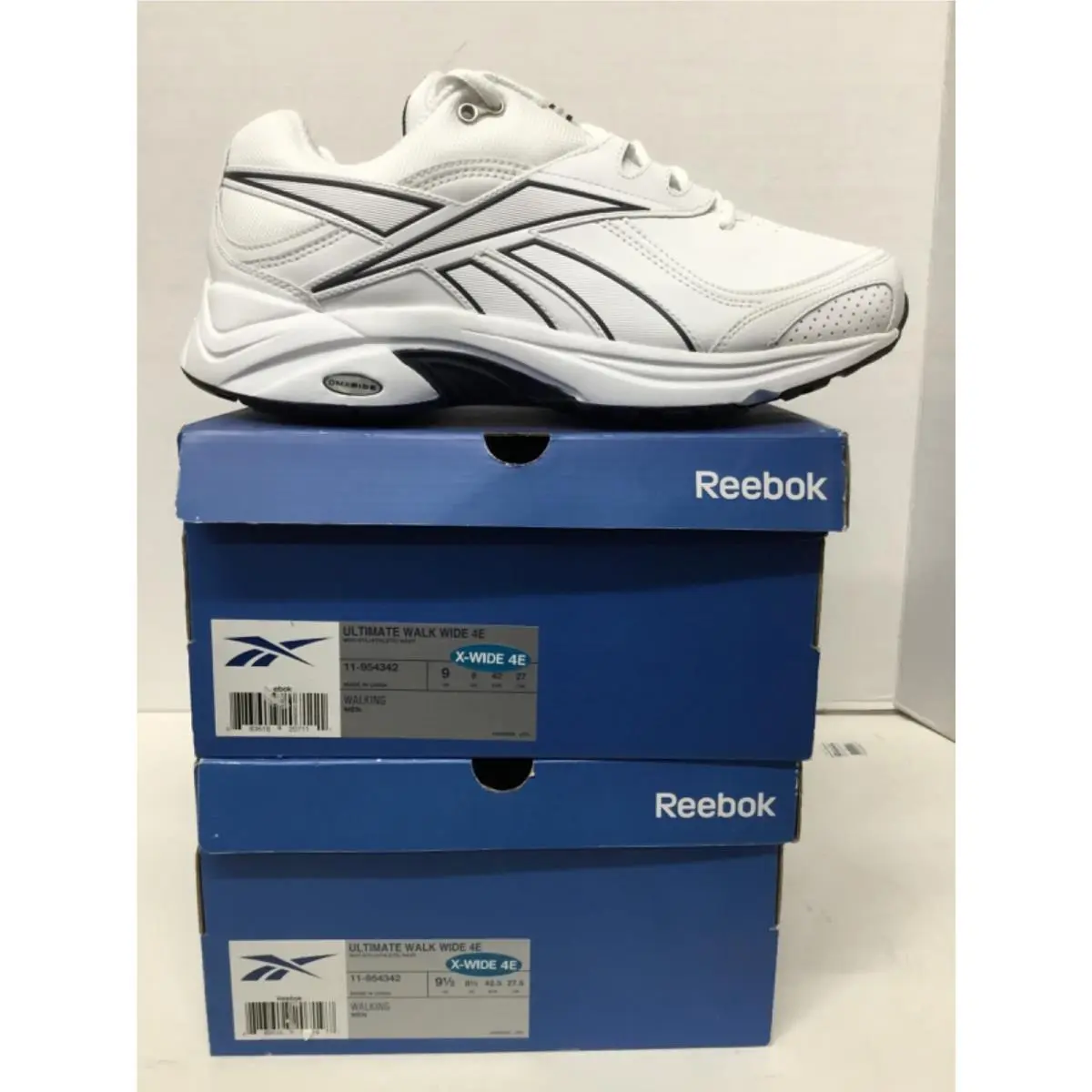 Reebok shoes - Reebok Ultimate Walk Wide 4E - 11-954342 - White/STL/Athletic Navy 9