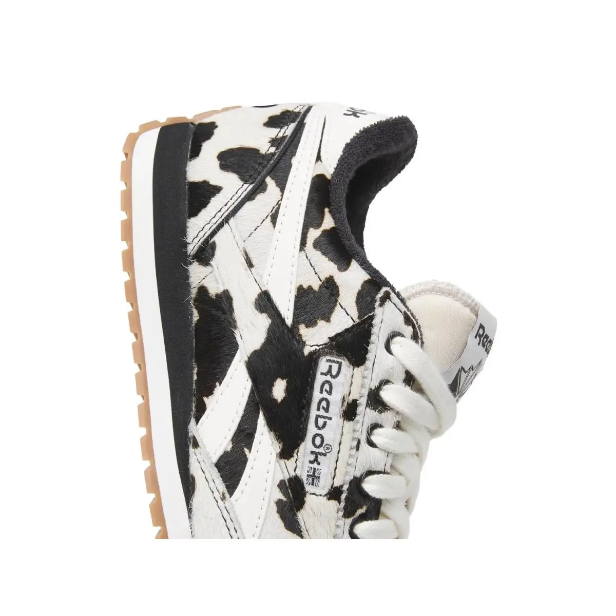 Reebok shoes - Black/White Cow Print Calf Hair Leather 9