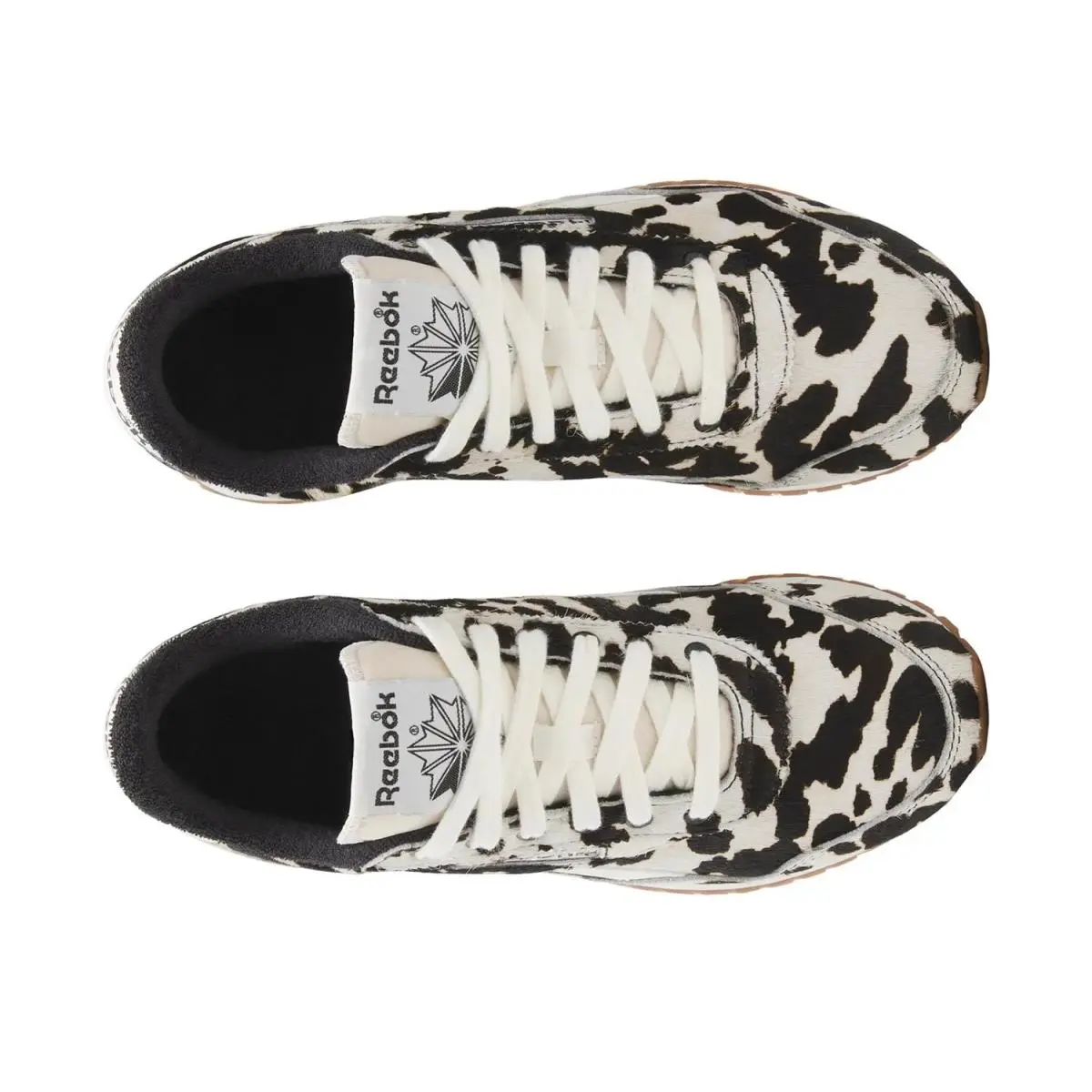 Reebok shoes - Black/White Cow Print Calf Hair Leather 12