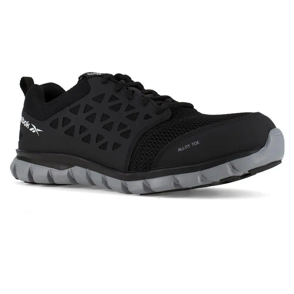 Men`s Reebok Sublite Cushion Work Alloy Toe Shoes Boots Memorytech EH Low Cut