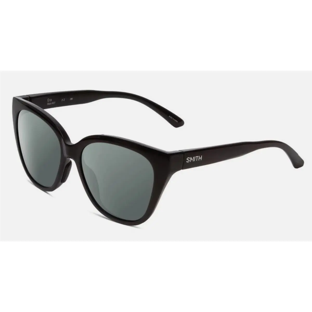 Smith Era Sunglasses-black Gloss-grey Polarized Lens