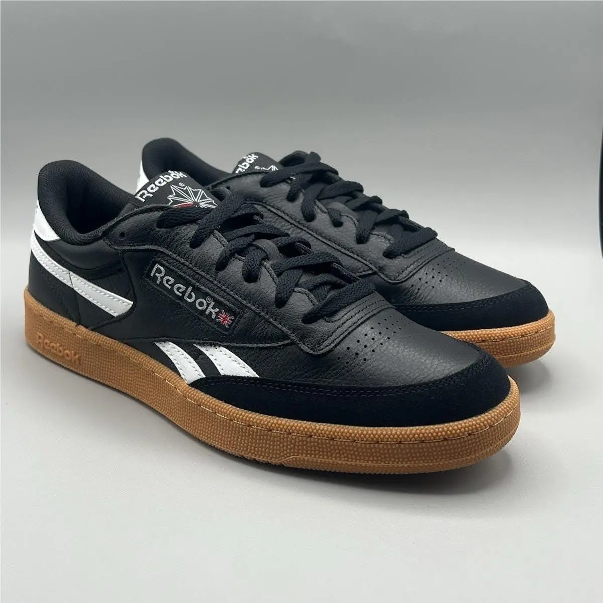Reebok Classic Club C Revenge Vintage Black and Gum Retro - Men`s Size 9.5