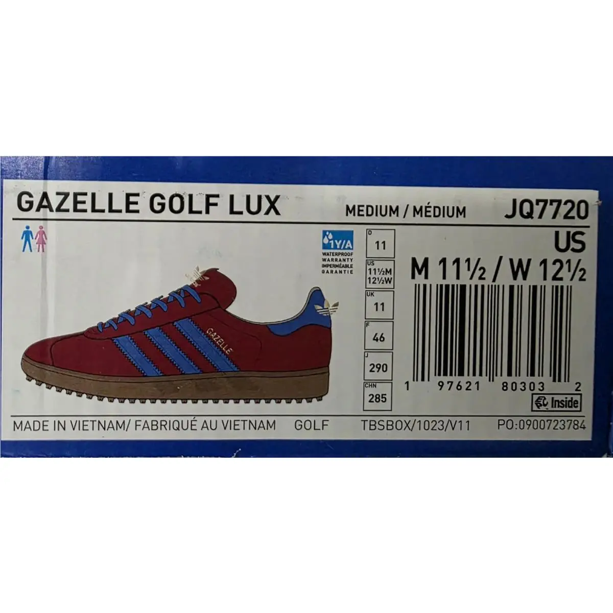 Adidas shoes - adidas Gazelle Golf Lux - Gazelle Golf Lux - JQ7720 - Red (UPC: 197621803032) 8