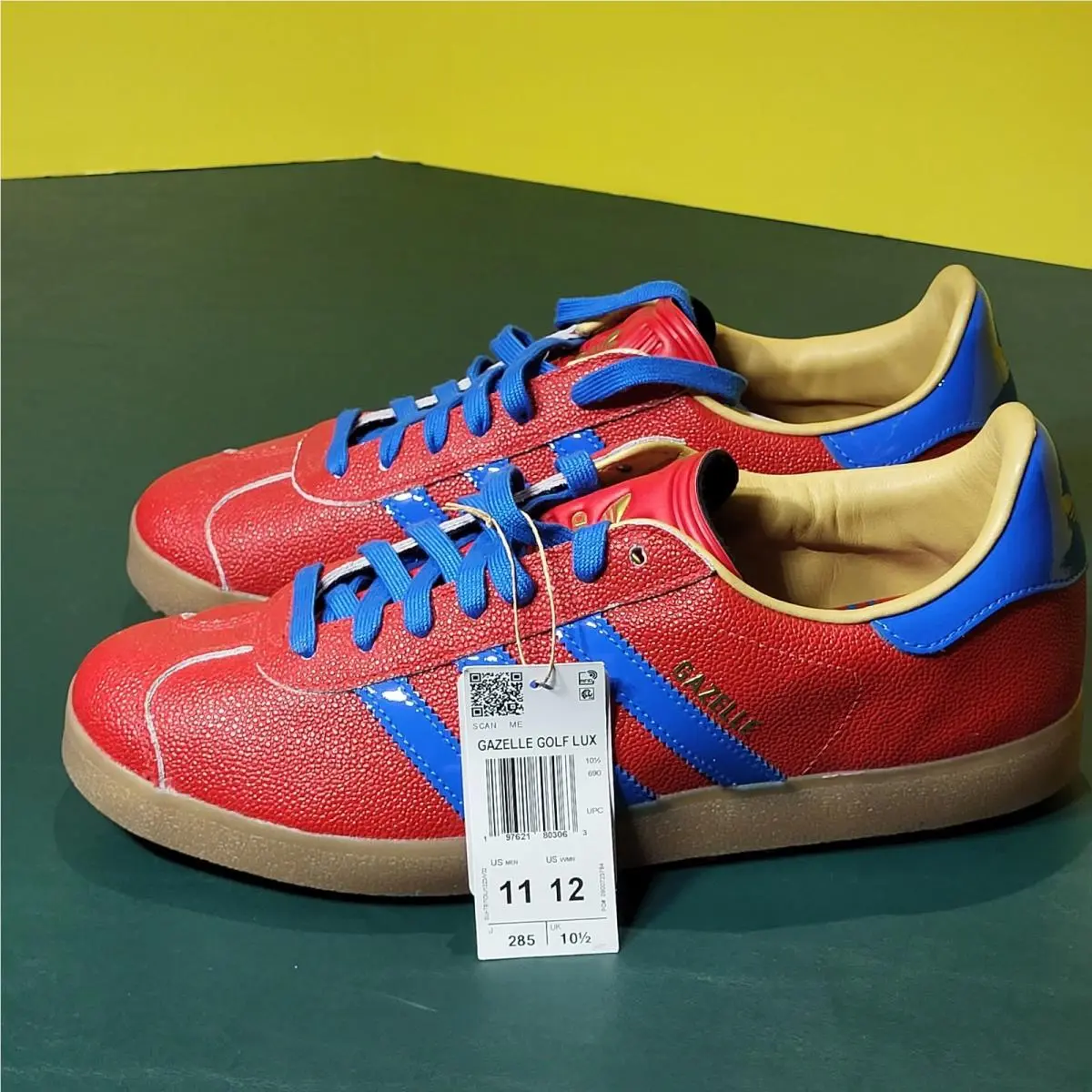 Adidas shoes - adidas Gazelle Golf Lux - Gazelle Golf Lux - JQ7720 - Red (UPC: 197621803032) 9