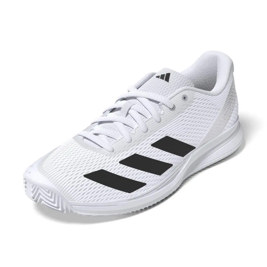 Adidas Courtflash Speed 2 Tennis Shoes 115 White Black Lightweight Breathable