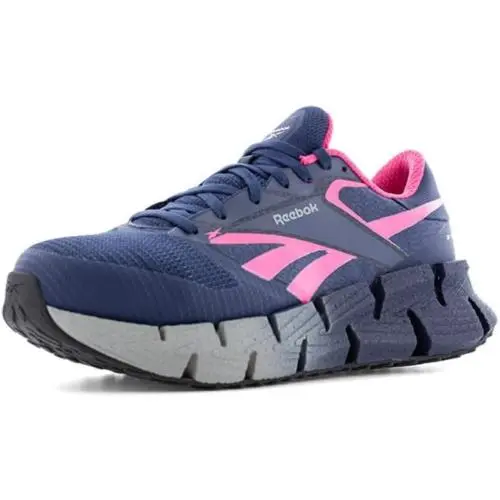 Reebok Floatzig Work Composite Toe Athletic Work Shoe RB309 Women`s Size 9.5 M - Navy-pink
