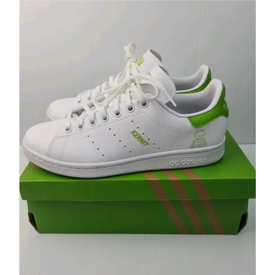 Adidas x Kermit The Frog Stan Smith The Muppets Shoes White FX5550 Men`s 10 W 11