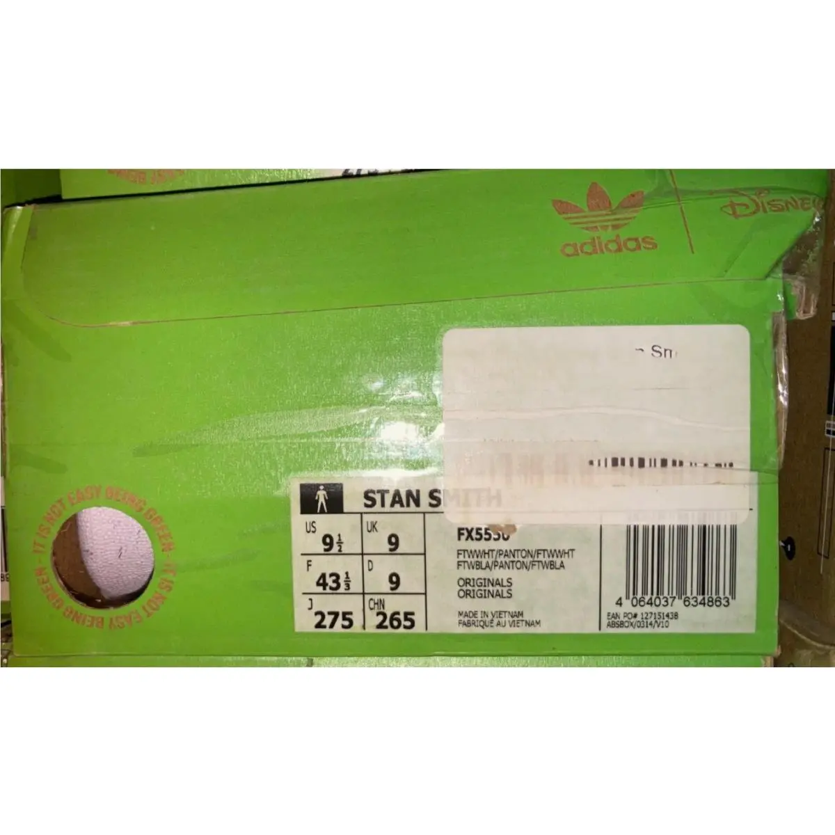 Adidas shoes - Adidas Stan Smith x Kermit The Frog - FX5550 - White 9