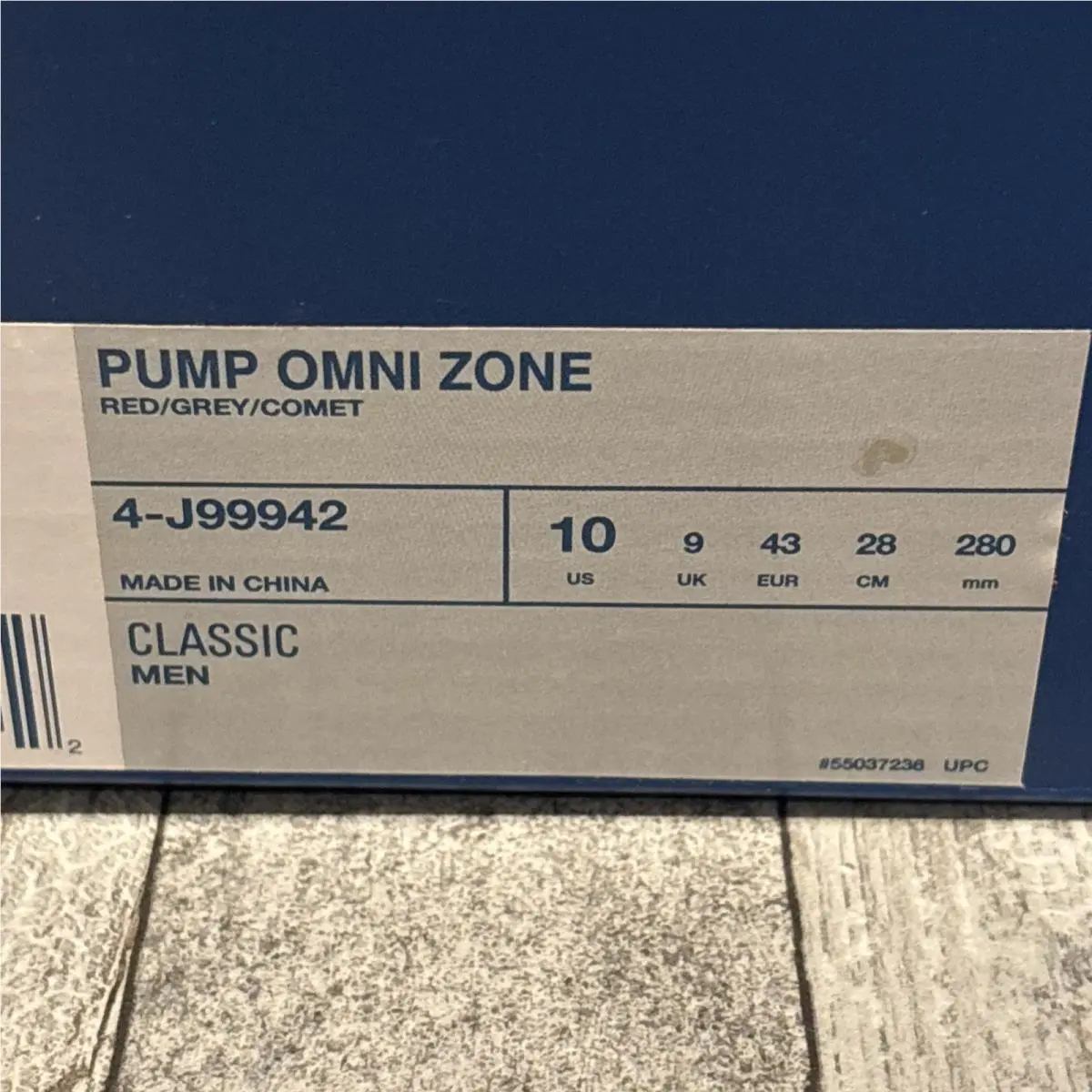 Reebok shoes - Reebok Pump Omni Zone - Pump Omni Zone - 4-J99942 - red/grey/comet (UPC: 0884562907492) 17