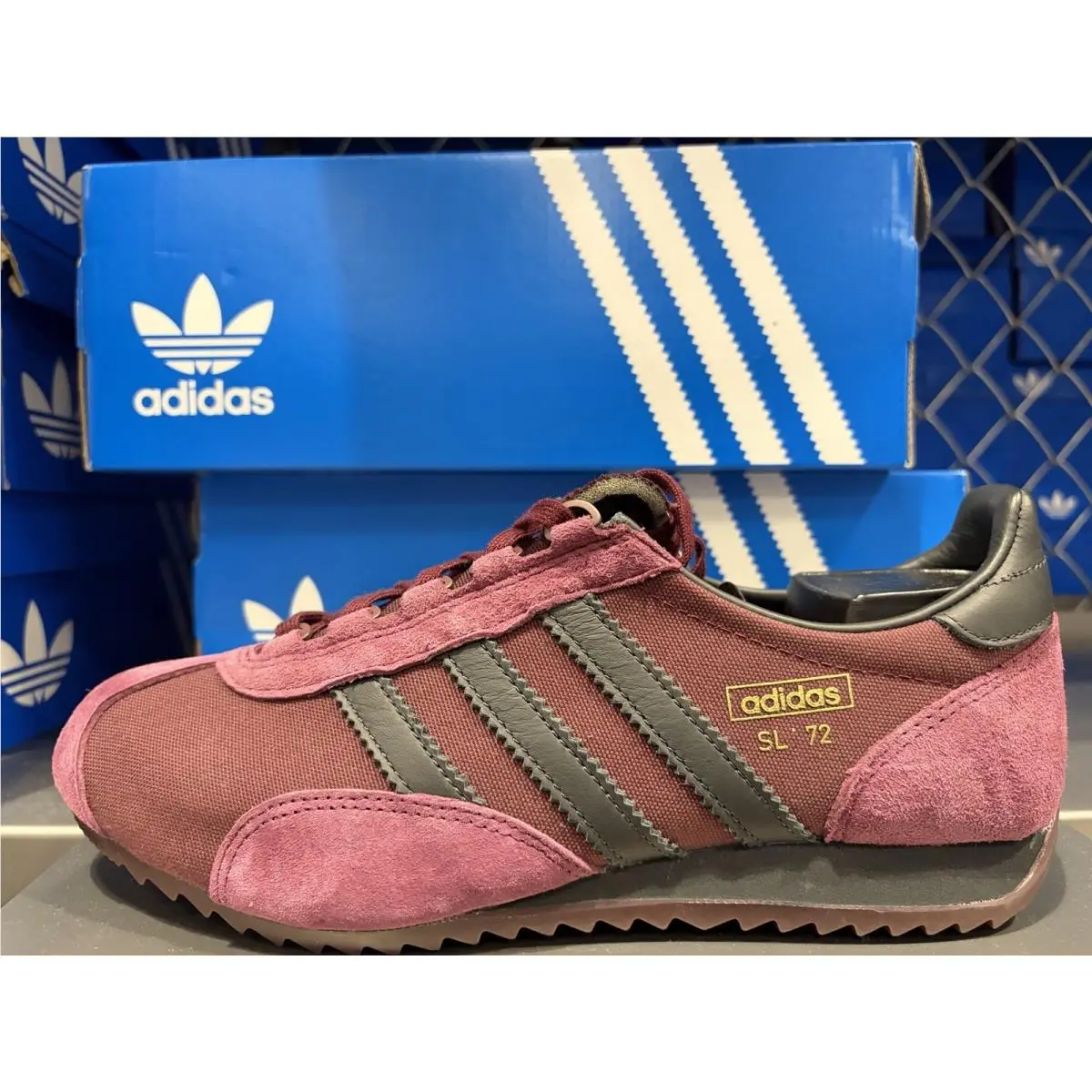 Adidas SL 72 PT Men’s Shoes Shadow Red Carbon Maroon Retro Sneakers Size US 10