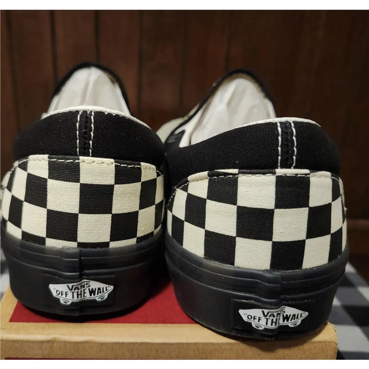 Vans shoes - VANS Classic Slip-On - Classic - VN000D5PYB2 - BLACK/WHITE 8