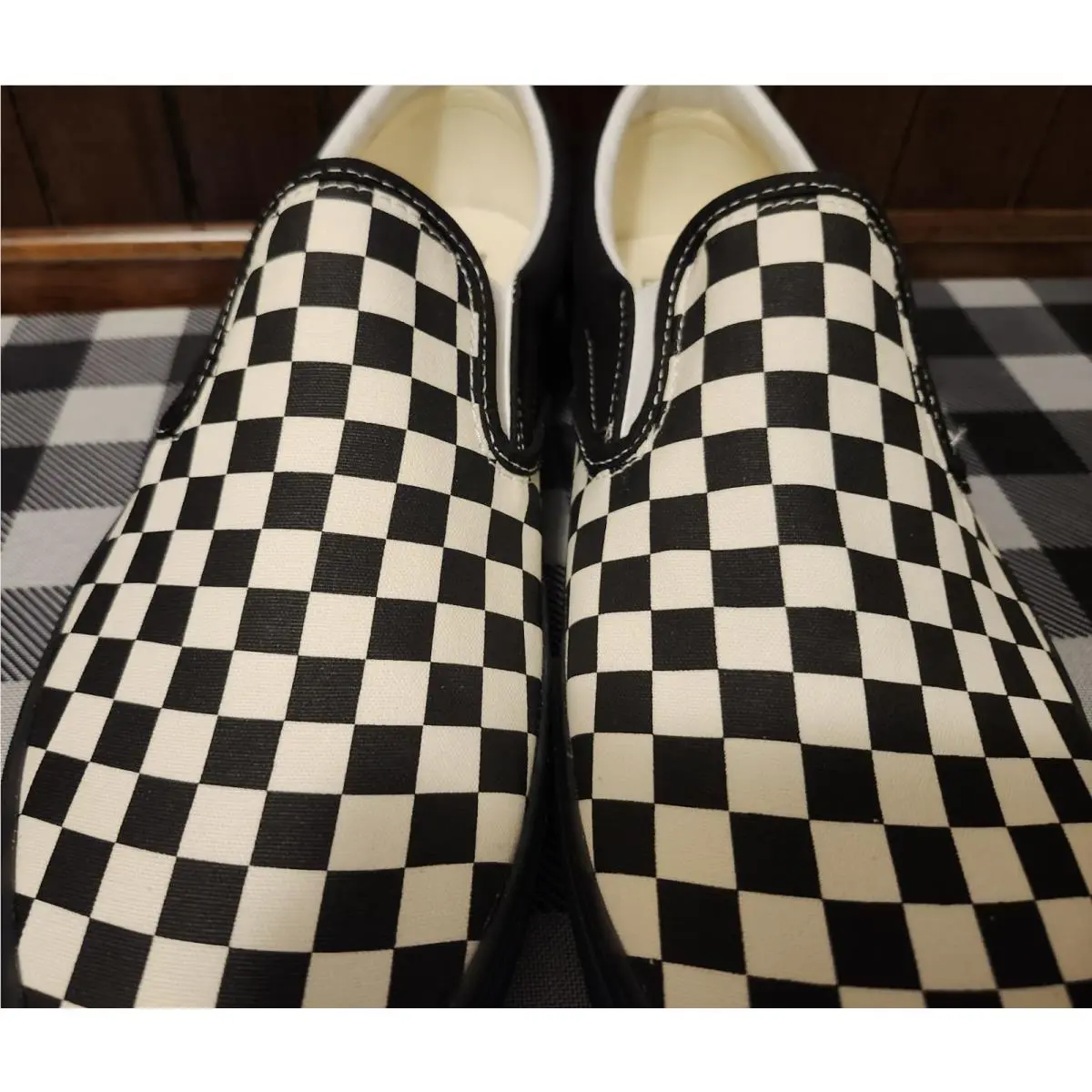 Vans shoes - VANS Classic Slip-On - Classic - VN000D5PYB2 - BLACK/WHITE 12