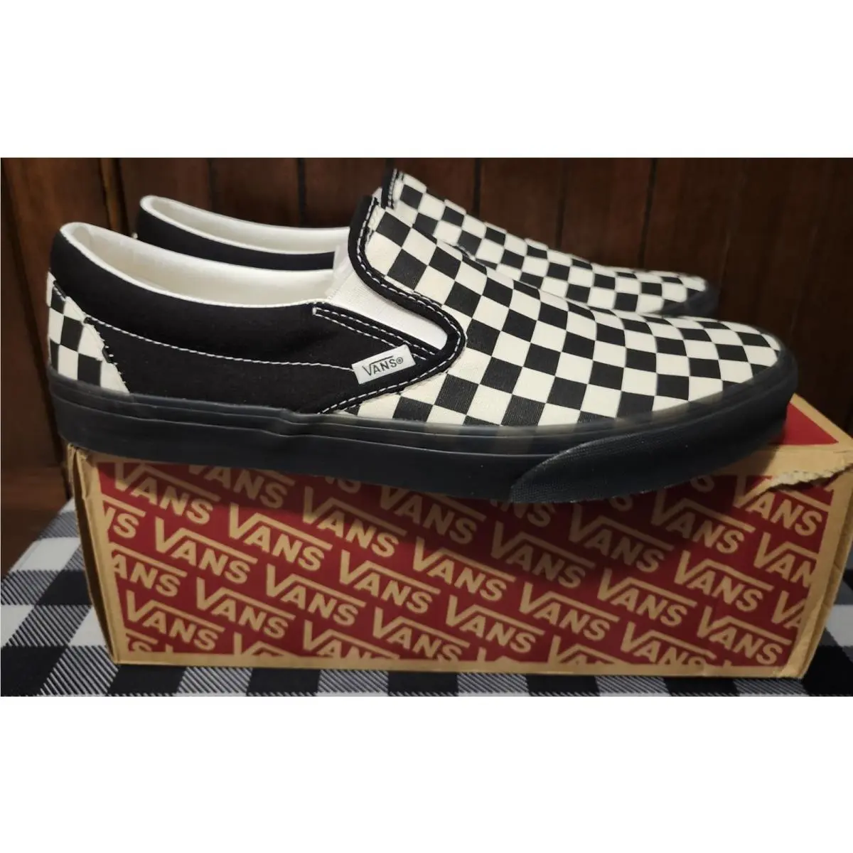 Vans shoes - VANS Classic Slip-On - Classic - VN000D5PYB2 - BLACK/WHITE 1