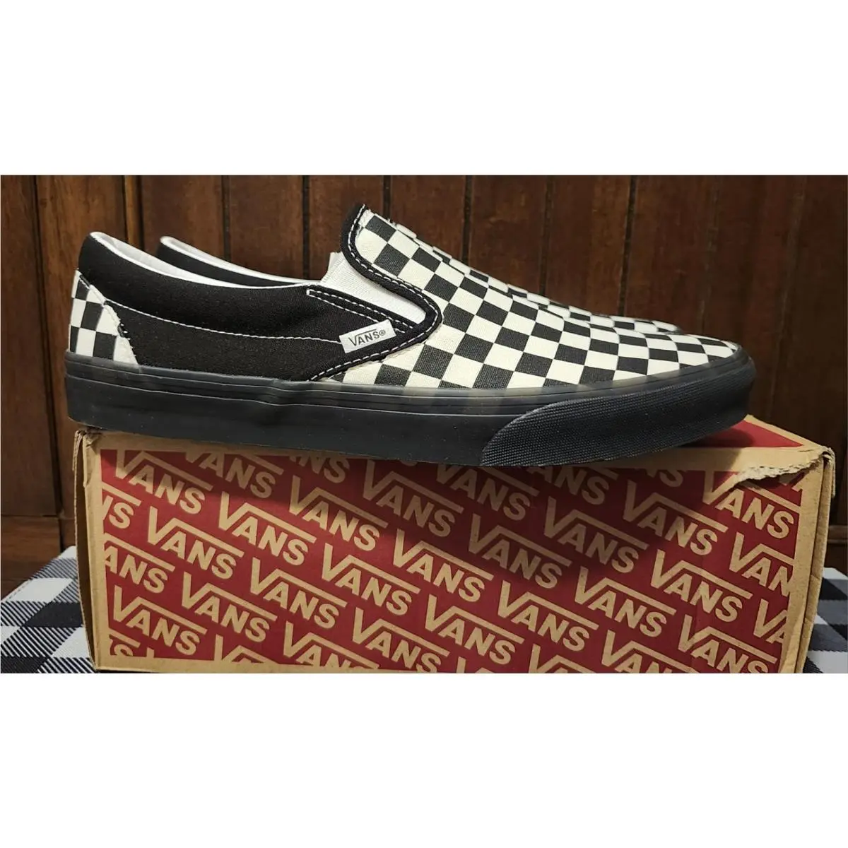 Vans shoes - VANS Classic Slip-On - Classic - VN000D5PYB2 - BLACK/WHITE 3