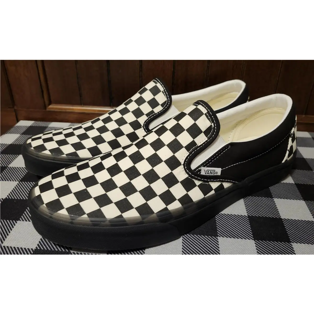 Vans shoes - VANS Classic Slip-On - Classic - VN000D5PYB2 - BLACK/WHITE 6