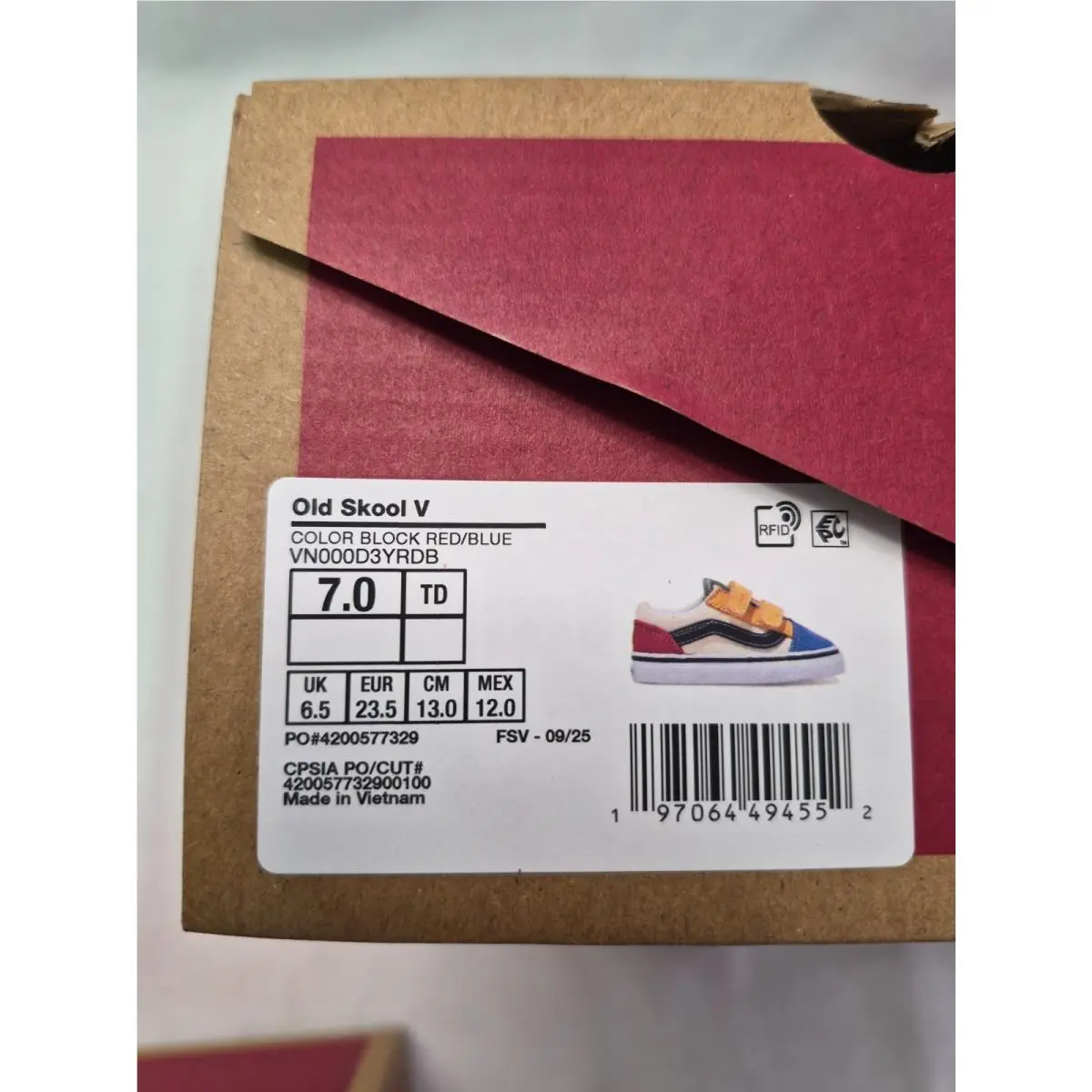 Vans shoes - VANS Off The Wall - Off The Wall - Red/Blue (UPC: 197064494552) 9