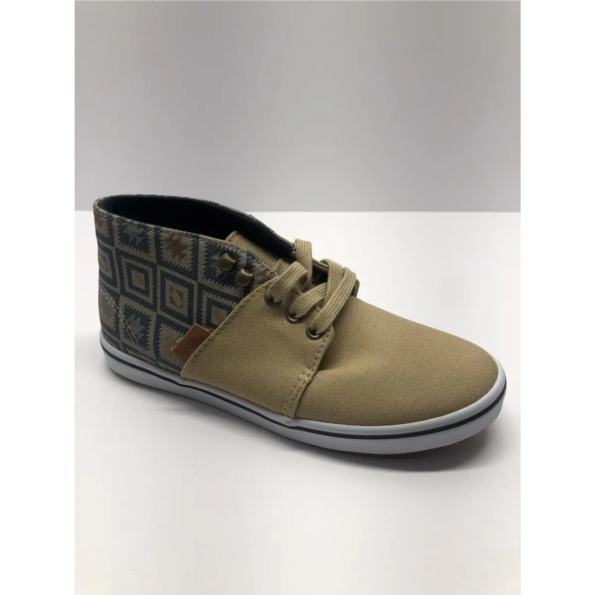 Vans Camryn Slim Skate Shoes Womens Sz 5 Native Taose Taupe/blue Canvas Rare