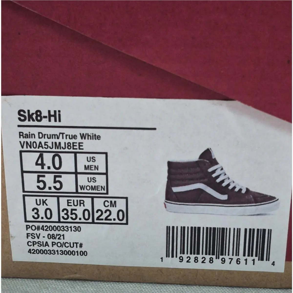 Vans shoes - VANS Sk8-Hi - VN0A5JMJ8EE1 - White (UPC: 192828976114) 6