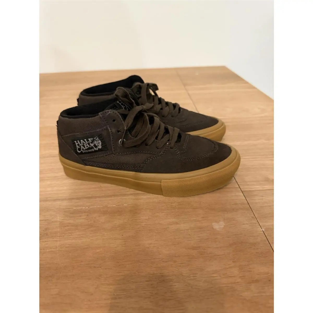 Vans Skate Half Cab Black Gum Sole Suede Skate Shoes Men Size 5 Women`s 6.5