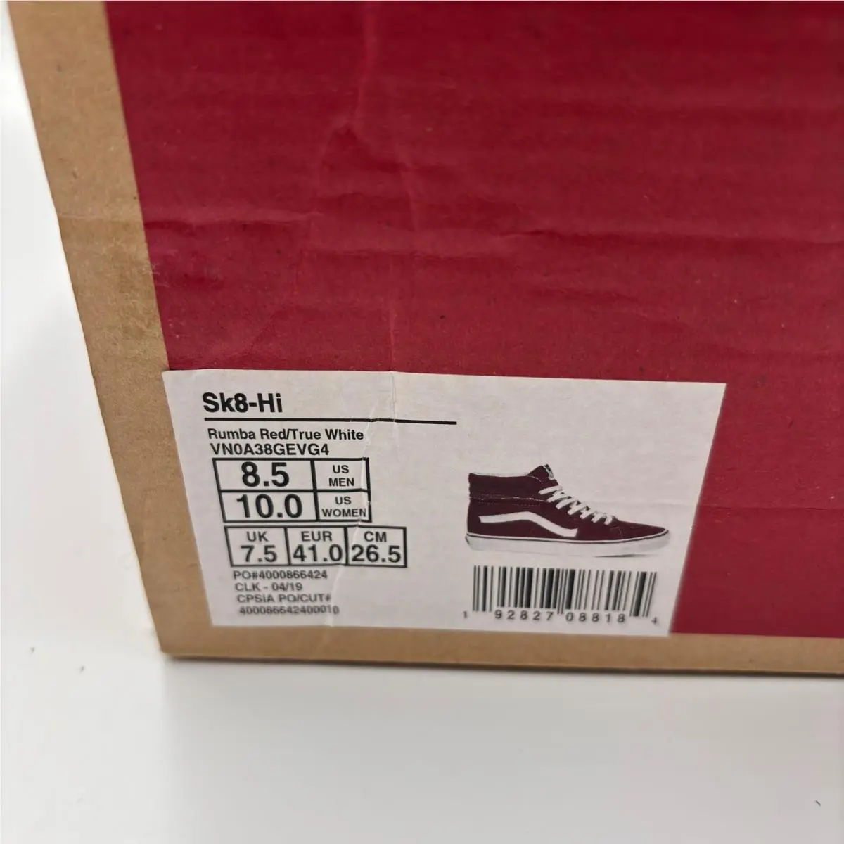 Vans shoes - Vans Sk8-Hi - Red 7