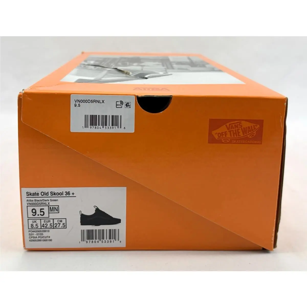Vans shoes - Vans Skate Old Skool 36+ Atiba Jefferson - VN000D5RNLX - Black/Dark Green (UPC: 197804533916) 15