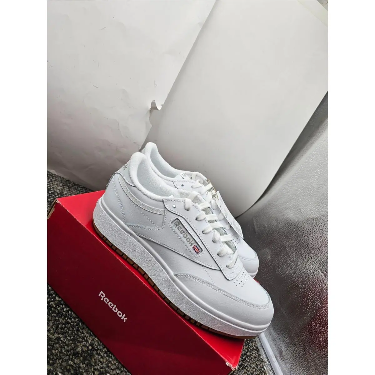 Reebok shoes - Club C Double - Club Double - 100001198 - White Gum (UPC: 193105891861) 1