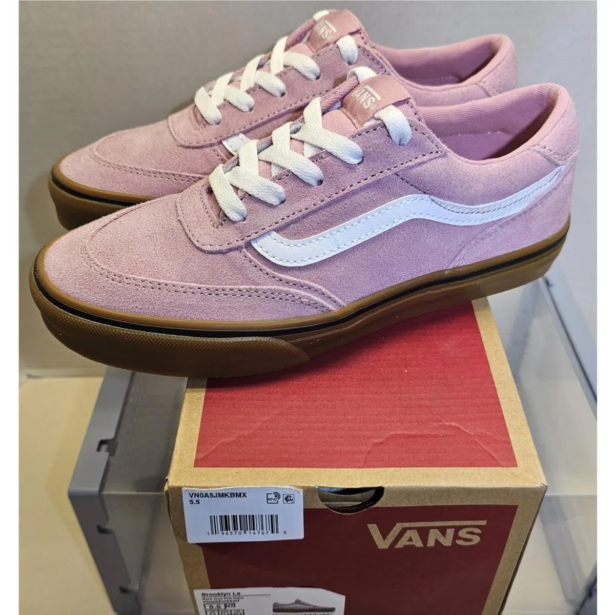 Vans shoes - Vans Brooklyn - Brooklyn - Basic Gum/Pink Dawn/White 1