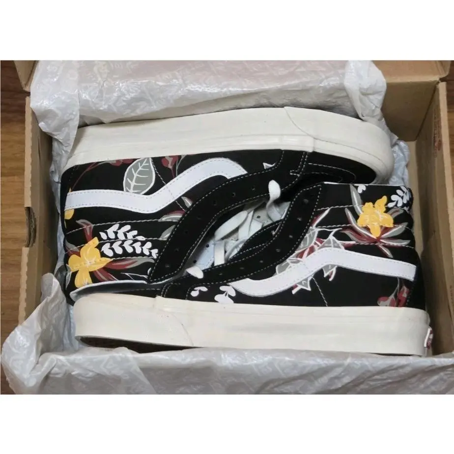 Vans SK8-Hi 38 DX Anaheim Aloha Black High Top Sneakers Size 6.5
