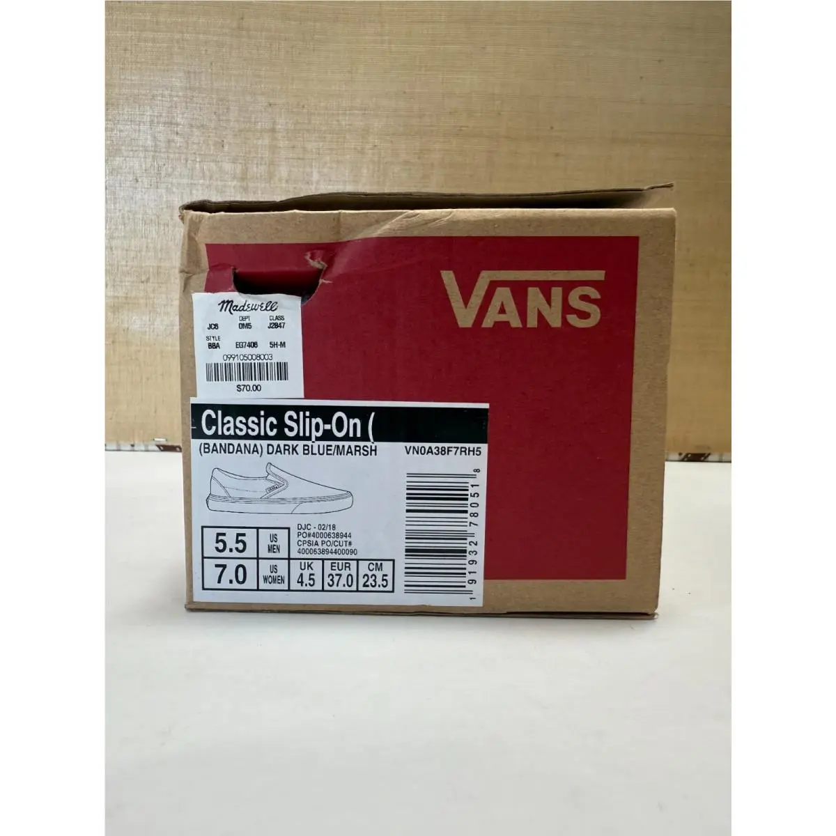 Vans shoes - VANS Classics - Classics - VN-0EYEBWW - Blue (UPC: 191932780518) 6