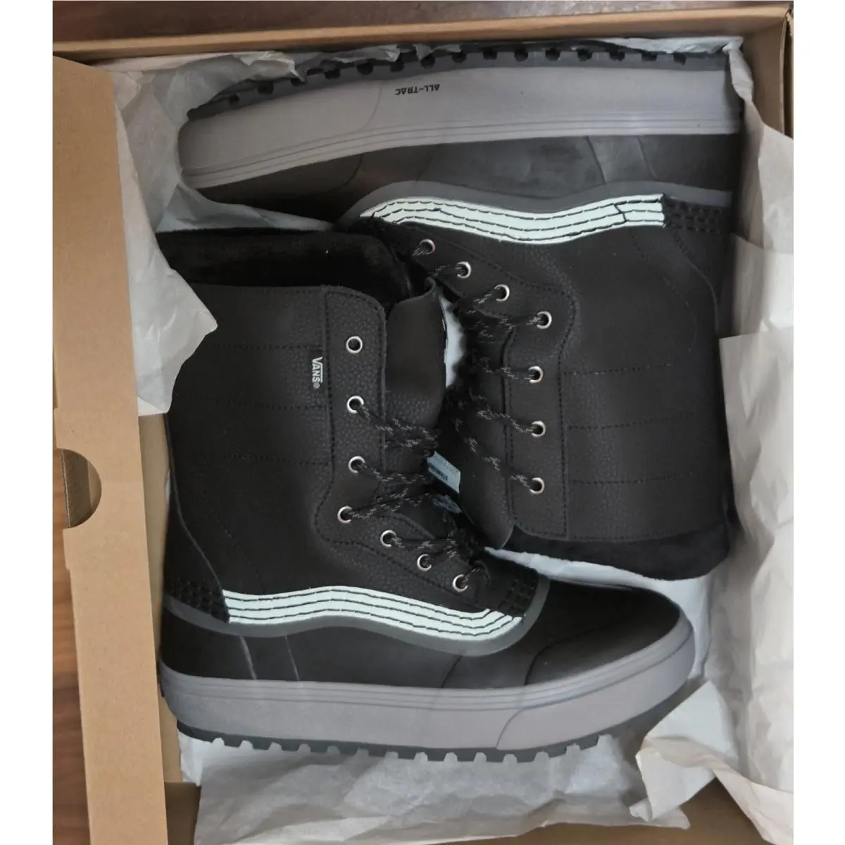 Vans Mte Snow Boots Gray Black High Top Shoes Men’s 8.5