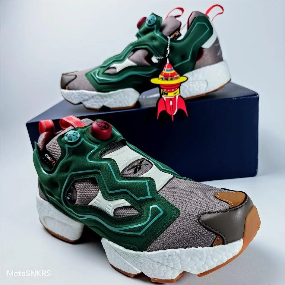Reebok shoes - Reebok Instapump Fury - Instapump Fury - GZ5363 - Pine Green/Boulder Grey-Triathlon Red 13