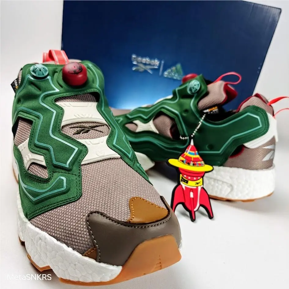 Reebok shoes - Reebok Instapump Fury - Instapump Fury - GZ5363 - Pine Green/Boulder Grey-Triathlon Red 4