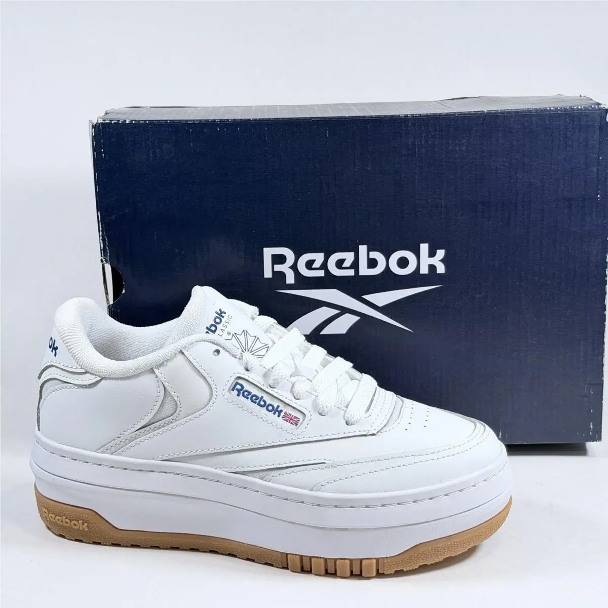 Reebok Size-6.5 Club C Extra Women`s Shoes `white/gum` - GZ2424