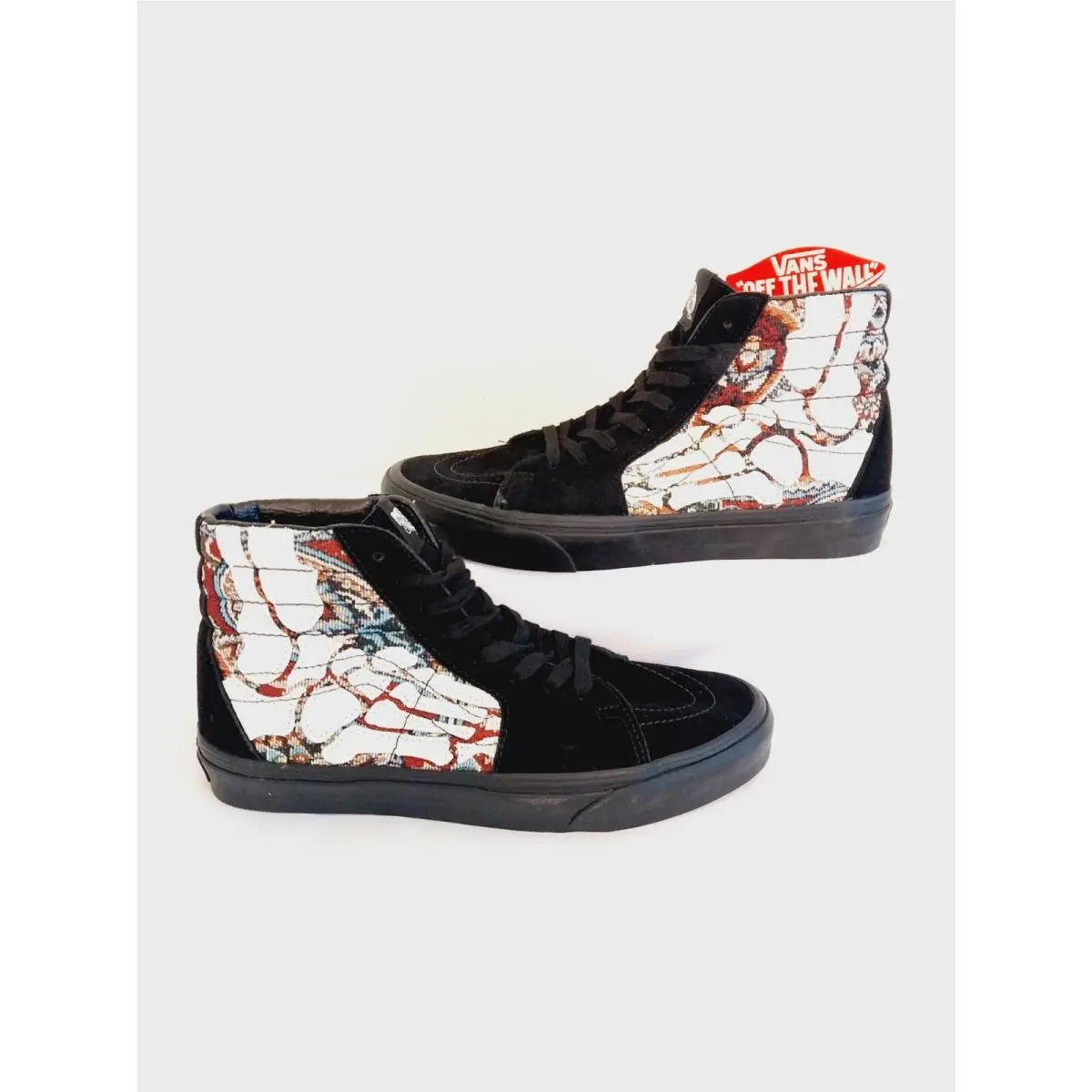 Vans shoes - VANS Sk8-Hi Hazy Bones - Hazy Bones - VN0A5JMJBZW - Black/White/Multicolor 8