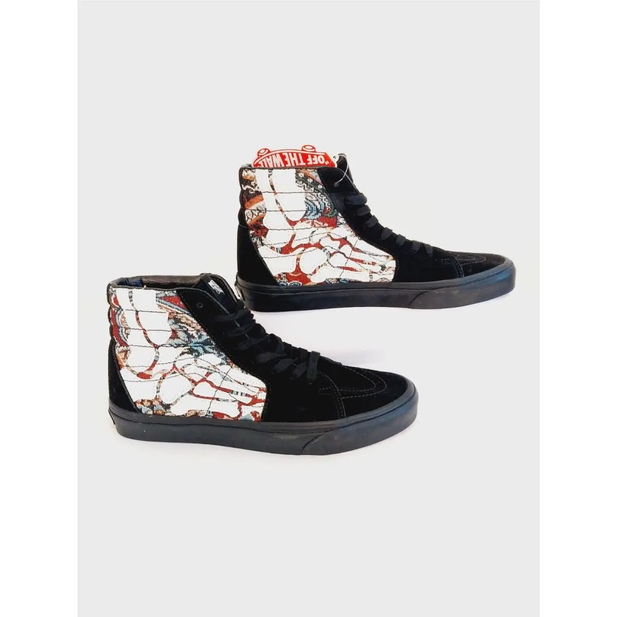 Vans shoes - VANS Sk8-Hi Hazy Bones - Hazy Bones - VN0A5JMJBZW - Black/White/Multicolor 9