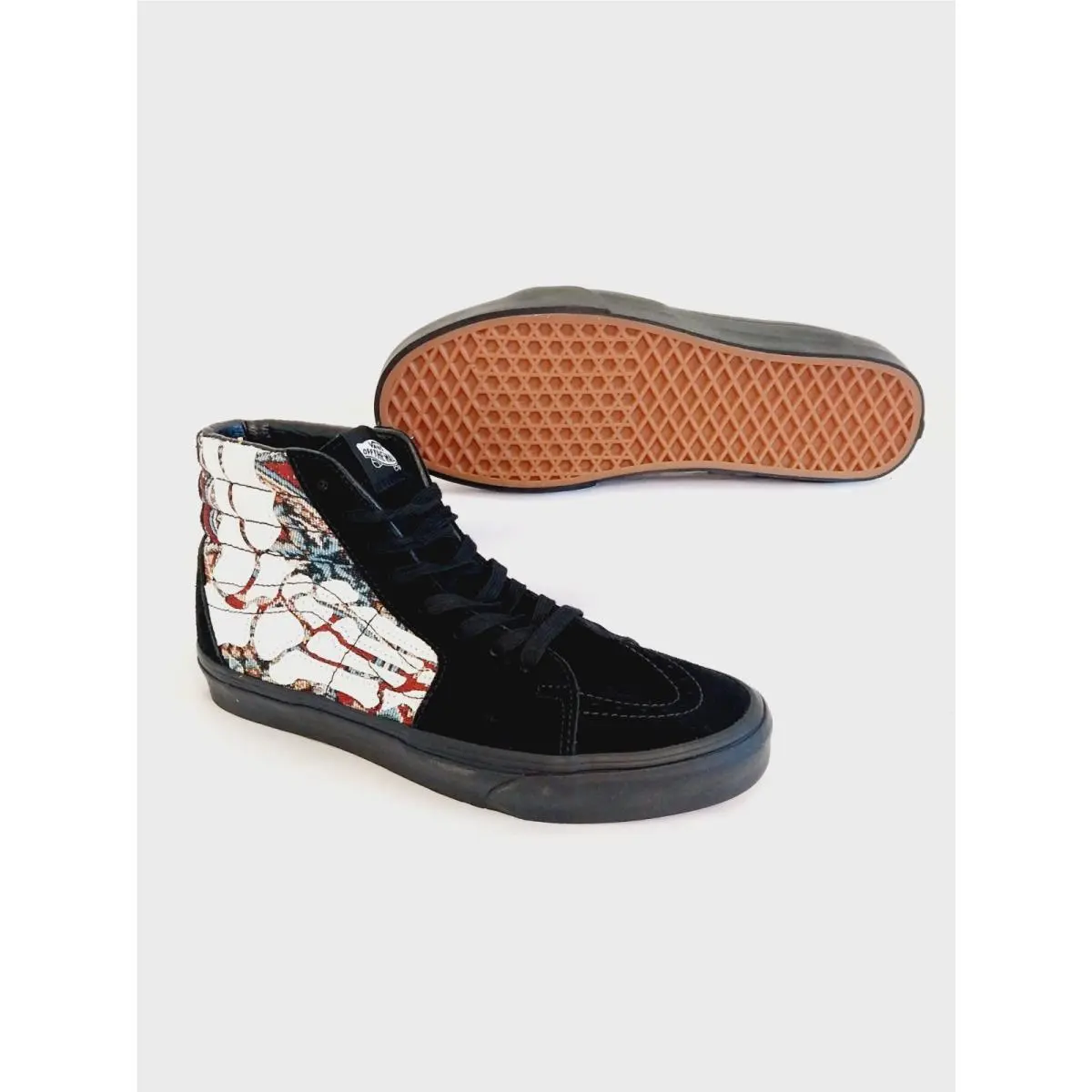 Vans shoes - VANS Sk8-Hi Hazy Bones - Hazy Bones - VN0A5JMJBZW - Black/White/Multicolor 0