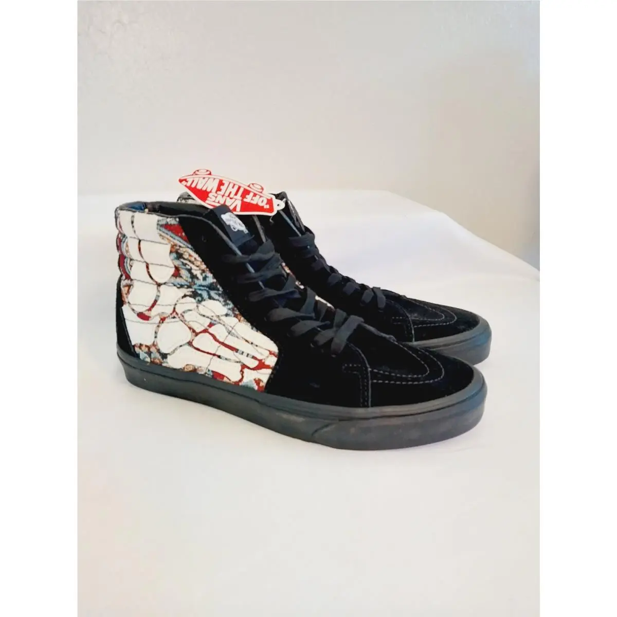 Vans shoes - VANS Sk8-Hi Hazy Bones - Hazy Bones - VN0A5JMJBZW - Black/White/Multicolor 5