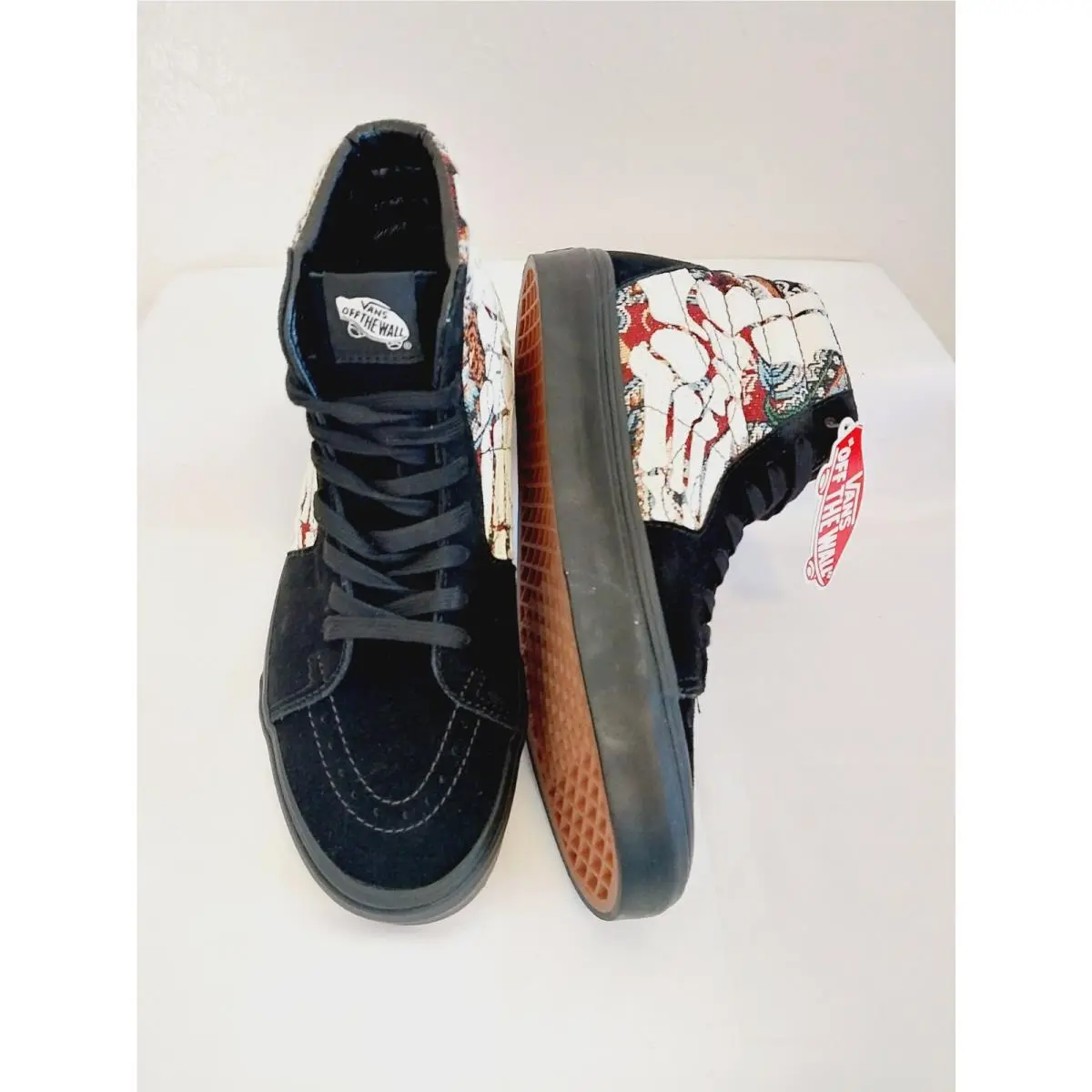 Vans shoes - VANS Sk8-Hi Hazy Bones - Hazy Bones - VN0A5JMJBZW - Black/White/Multicolor 7