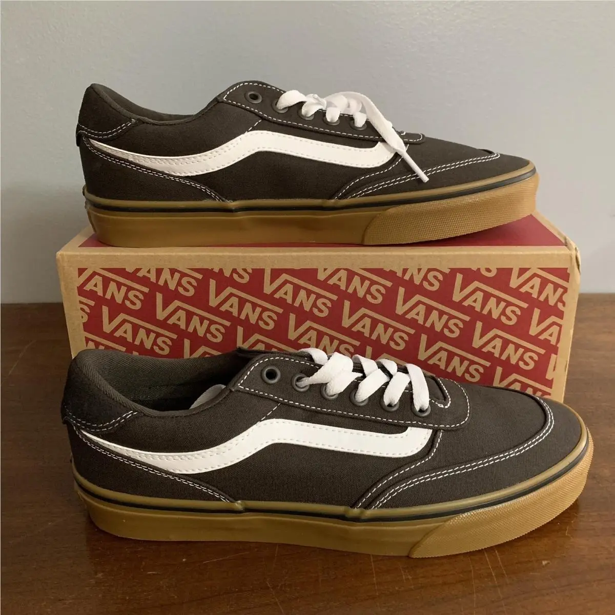 Vans shoes - Brooklyn Ls - Brooklyn - Brown (UPC: 0197643216223) 0