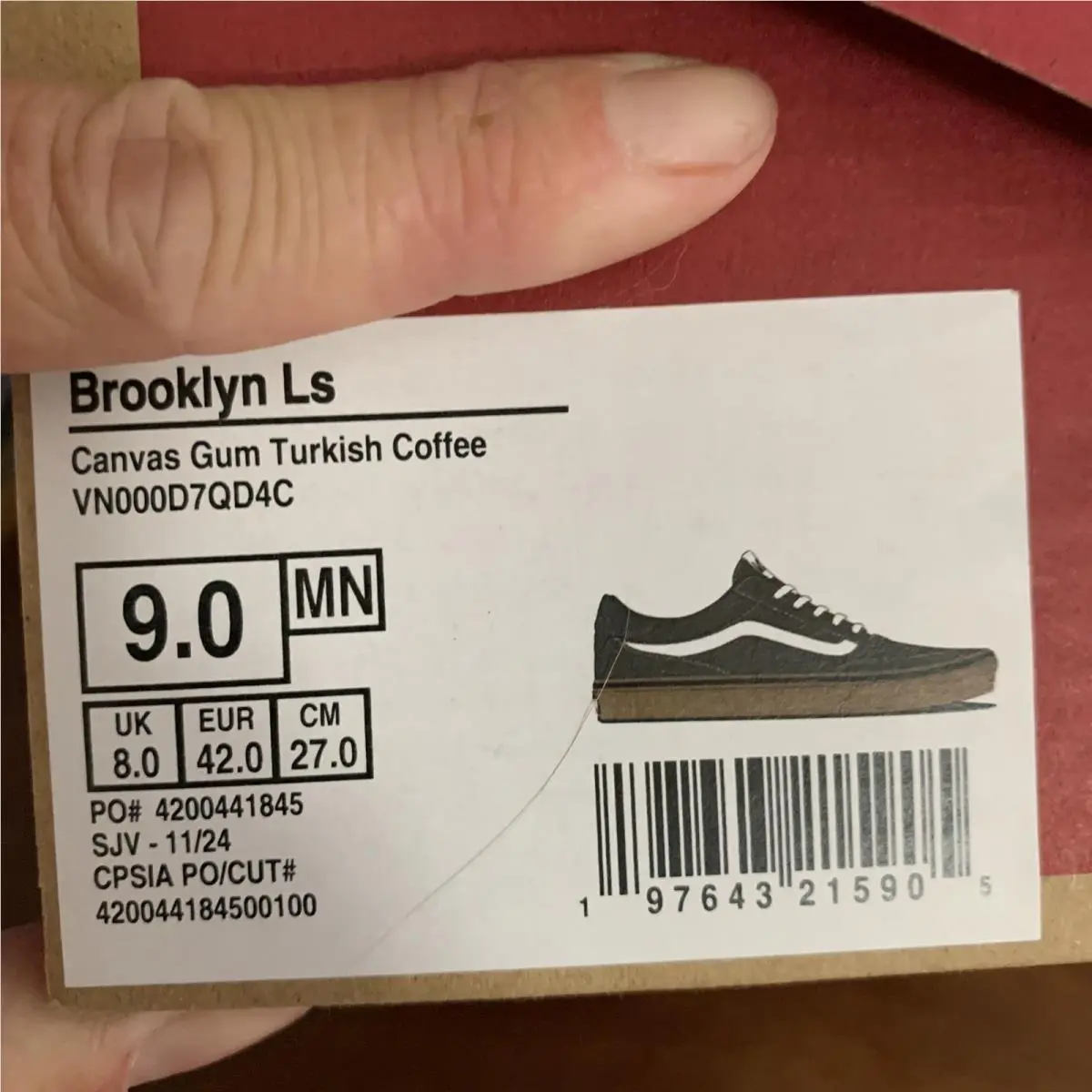 Vans shoes - Brooklyn Ls - Brooklyn - Brown (UPC: 0197643216223) 6