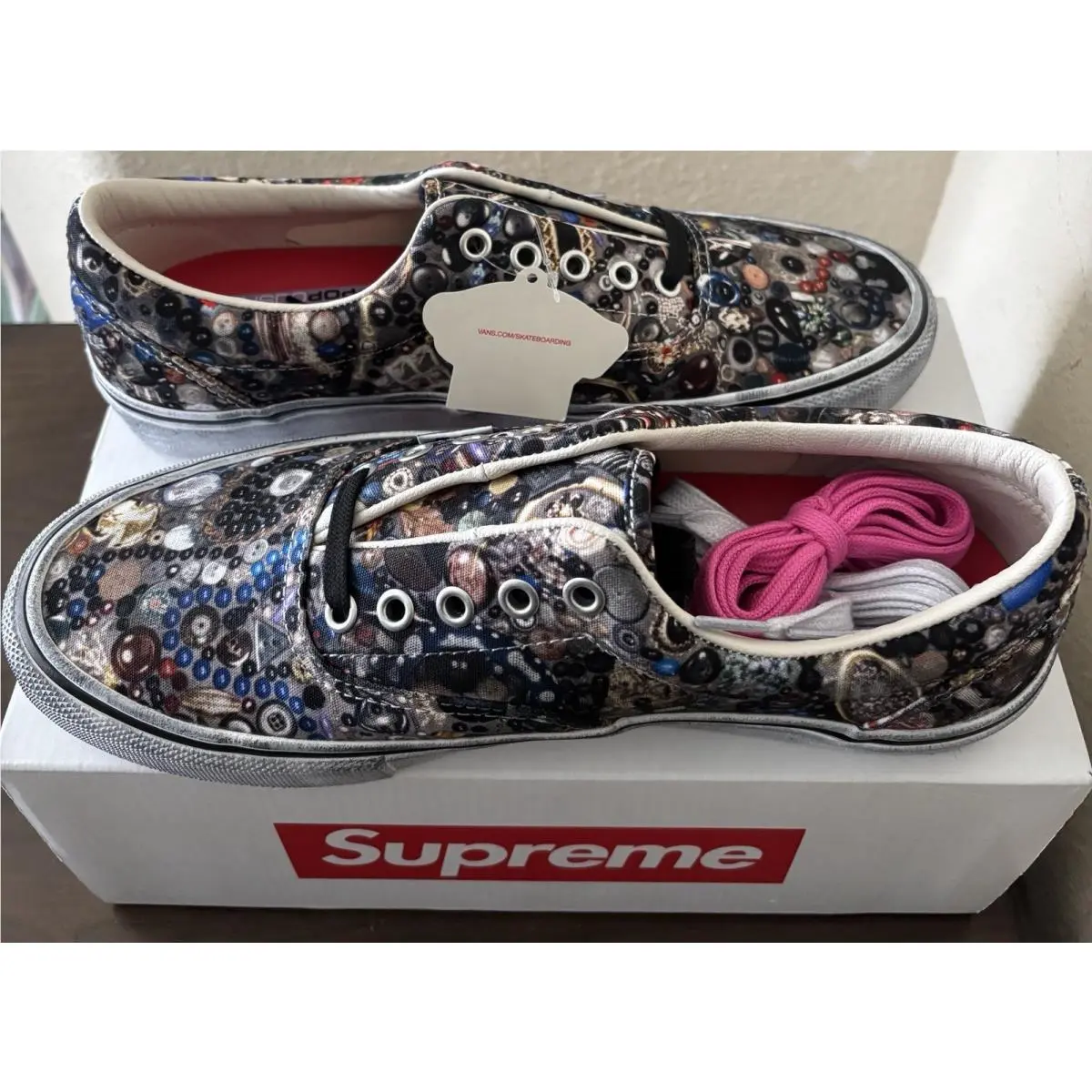 Size 9 - Supreme Mike Kelly Vans Era Low Top Black Sneaker