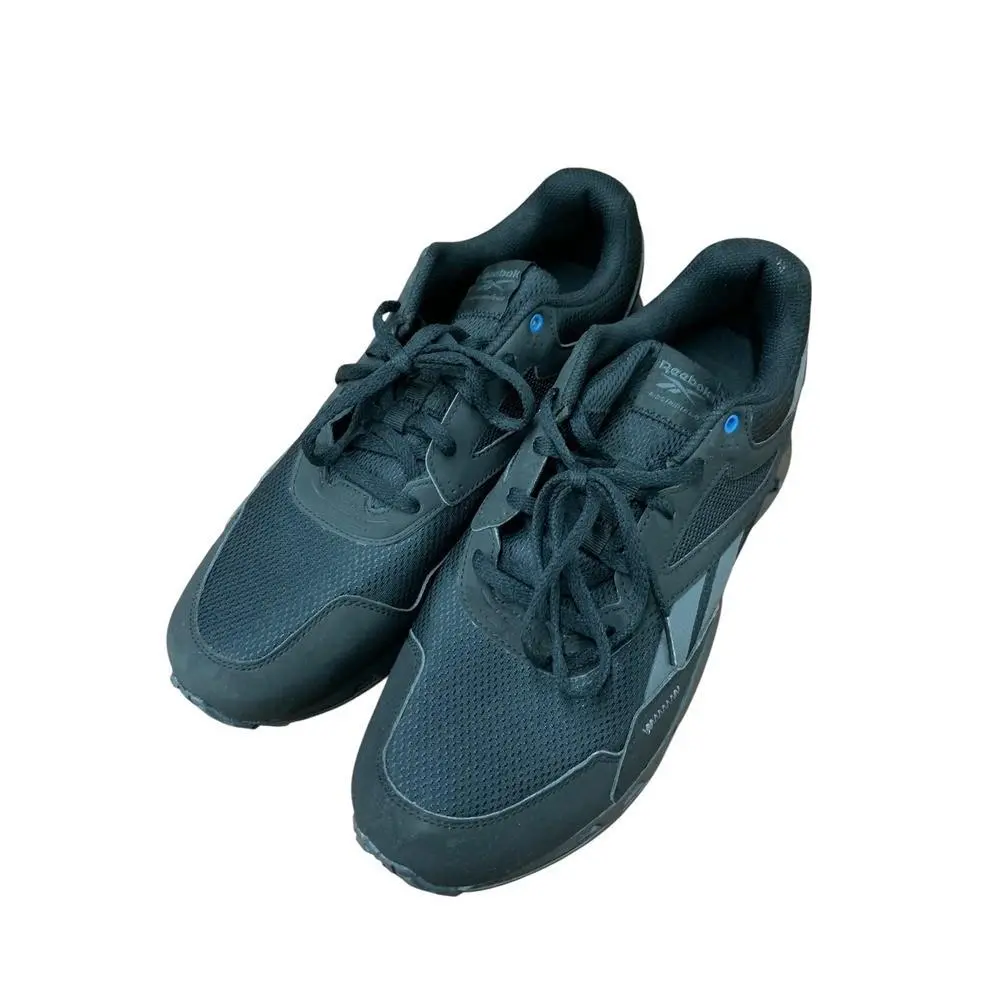 Reebok Men`s Running Shoes Lightweight Comfort Sneakers Size 10 Black