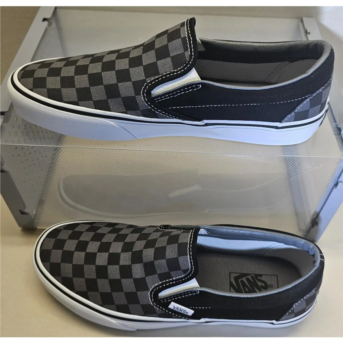 Vans shoes - Vans Classic Checkerboard - Classic Checkerboard - VN000EYEBPJ - Black/Pewter/White Colorway 0