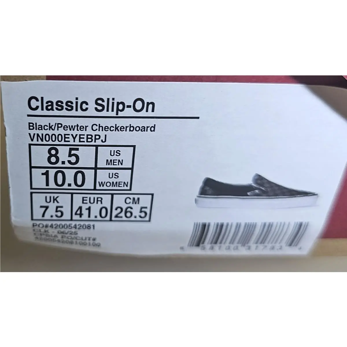 Vans shoes - Vans Classic Checkerboard - Classic Checkerboard - VN000EYEBPJ - Black/Pewter/White Colorway 2