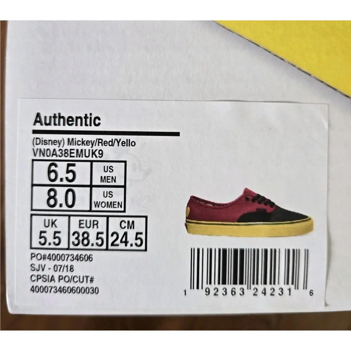 Vans shoes - VANS X Disney - Disney - VN0A38EMUK9 - Multicolor 3