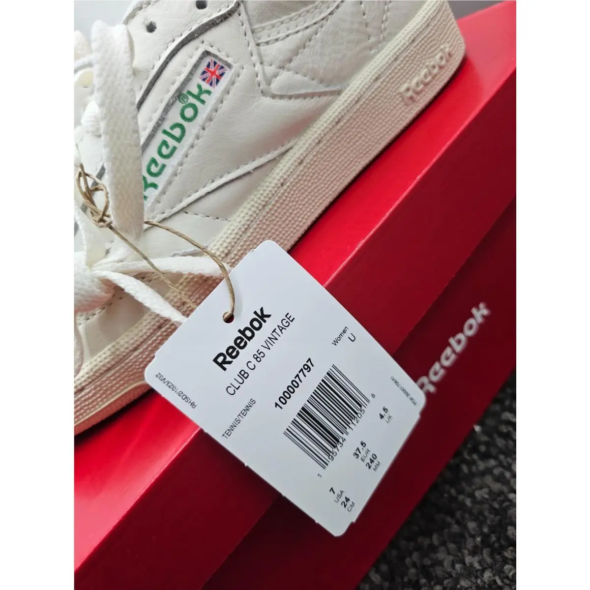 Reebok shoes - 100007797 - 100007797 - Chalk/Alabaster/Glen Green (UPC: 195734112058) 1